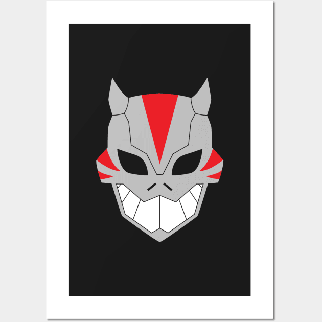 Cheshire Mask Wall Art by Minimalist Heroes